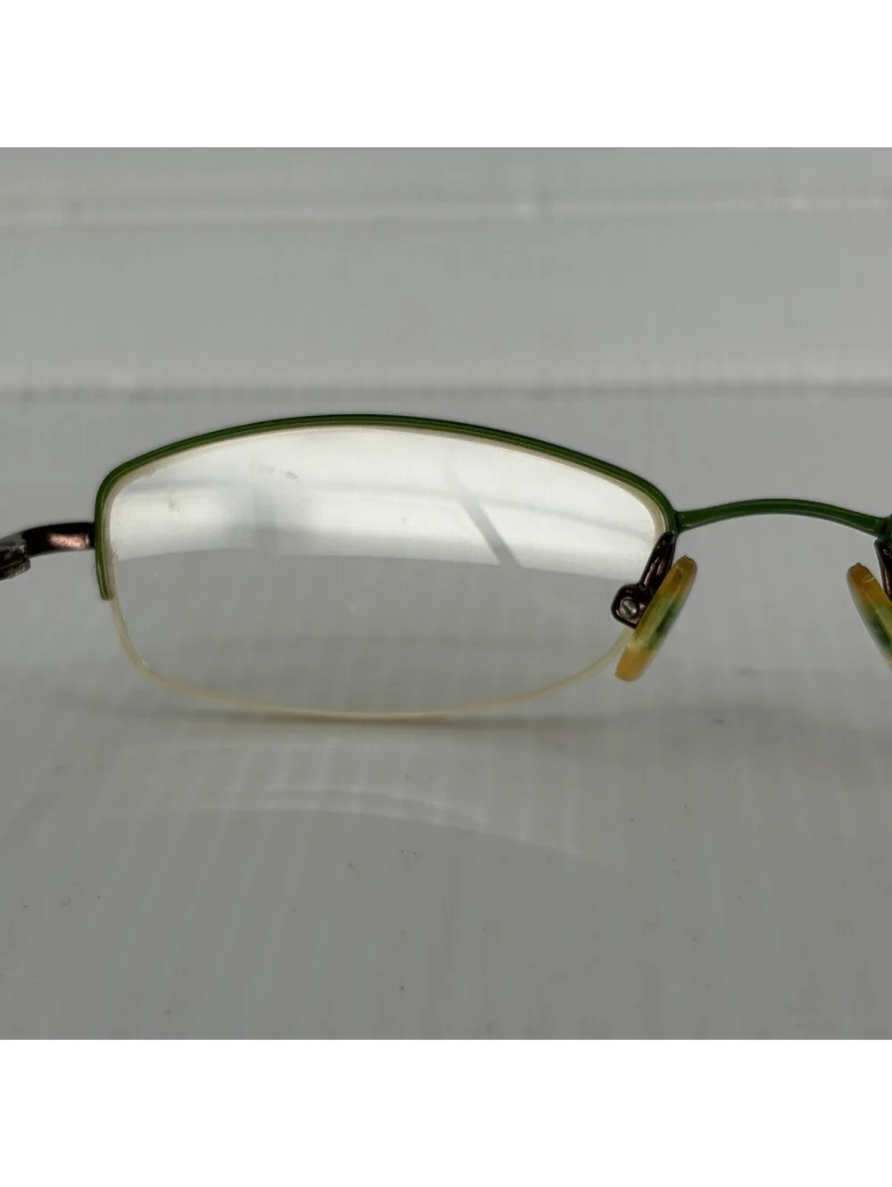 Kate Spade Marcy 0FH5 Green Brown Semi Rimless Frames Only Made In Italy